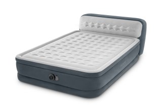 Materac dmuchany dwuosobowy z zagłówkiem łóżko z pompką 230V INTEX 64448 ND