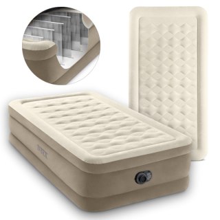 Materac dmuchany jednoosobowy łóżko do spania pompka 230V INTEX 64426 ND