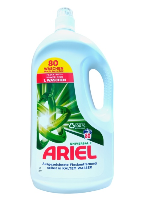Ariel 80 prań żel Uniwersal+ 4l