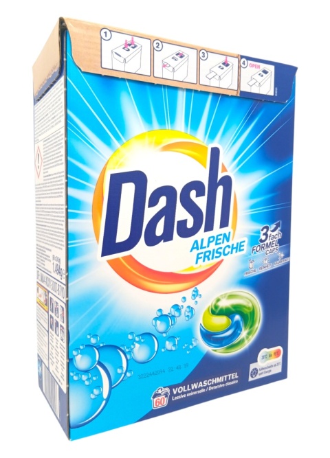 Dash 60 prań kapsułki Uniwersal 3in1