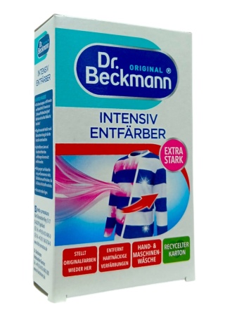DR BECKMANN 3w1 intensywny odbarwiacz do tkanin łatwy w użyciu 2x100g de