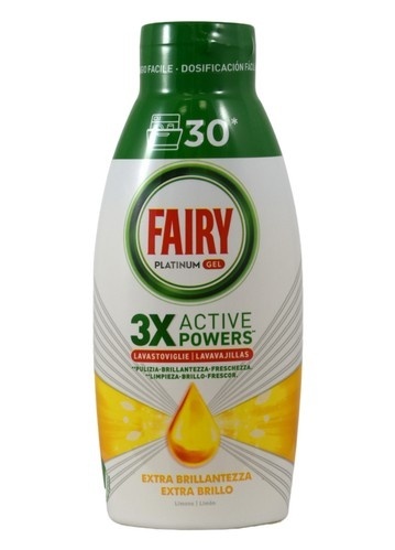 Fairy 30 myć żel Platinum do zmyw. 600ml Lemon