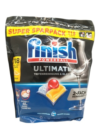 KAPSUŁKI DO ZMYWARKI FINISH ULTIMATE ALL IN 1 CITRUS 118 szt Niemieckie DE