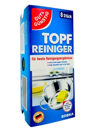 Gut&Gunstig gąbki do naczyń duże 6szt