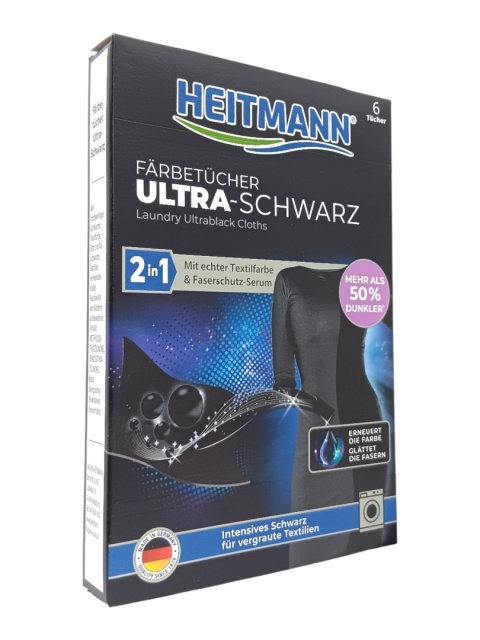 Heitmann Ultra Schwarz chust. do czarnych 6szt