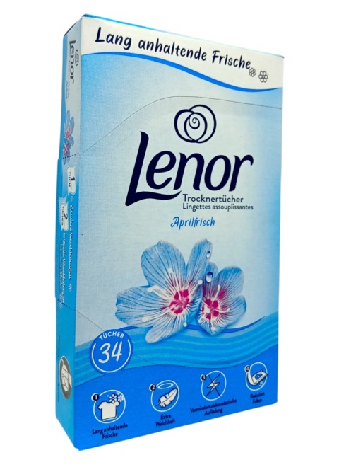 Lenor chusteczki zapachowe 34szt Niebieskie
