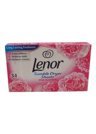 Lenor Chusteczki Zapachowe Do Suszarki Szafki Butów 34 szt Pink Blossom