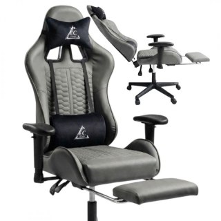 Fotel gamingowy obrotowy EvoChair z masażerem i regulowanymi podłokietnikami KO45SZ