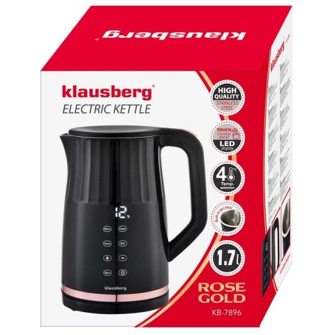 CZAJNIK ELEKTRYCZNY 1,7L KLAUSBERG KB-7896 LED REGULACJA TEMPERATURY