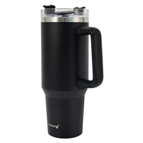 STALOWY KUBEK TERMICZNY TERMOS 1100ml Z RĄCZKĄ I SŁOMKĄ KLAUSBERG KB-7942