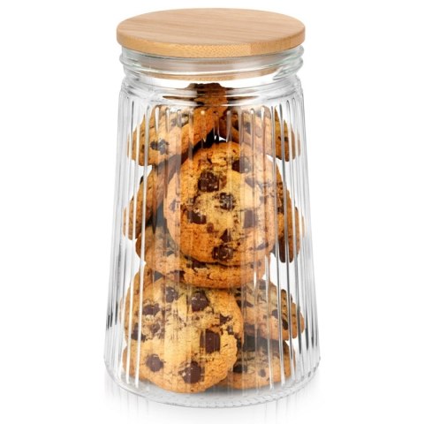 SZKLANY POJEMNIK KUCHENNY NA PRODUKTY SYPKIE 1L 229247