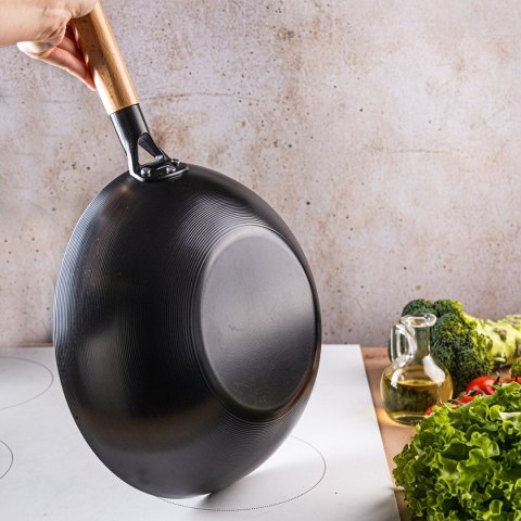 WOK Z POWŁOKĄ MARMURKOWĄ 30cm KINGHOFF KH-1983