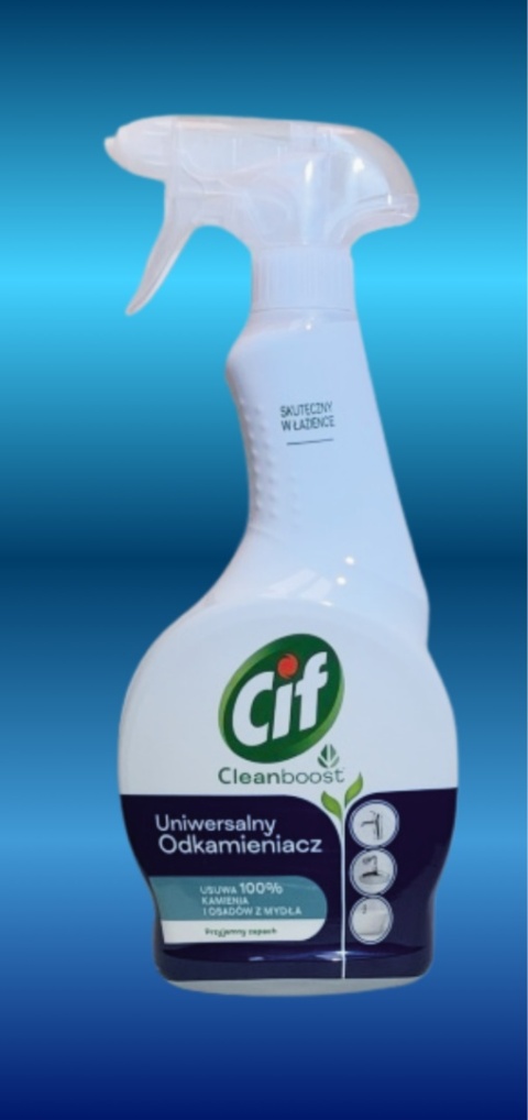 Zestaw Cif Cleanboost Uniwersalny Odtłuszczacz, Uniwersalny z wybielaczem, Uniwersalny Odkamieniacz. 3x500ml