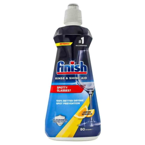 Finish Nabłyszczacz do Zmywarki Płyn Nabłyszczający Lemon 400ml