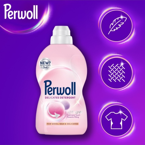 Perwoll 27 prań płyn 1,35l Wolle (różowy)