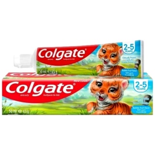 COLGATE Pasta do zębów dla dzieci Bubble fruit 2-5 lat 50ml