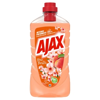 AJAX płyn uniwersalny czyszczący myjący brzoskwiniowy KWIAT BRZOSKWINI 1l