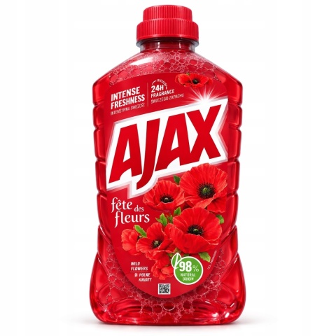 Ajax Płyn do Podłóg Polne Kwiaty Floral Fiesta Uniwersalny 1000ml