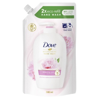 Dove Renewing Care Mydło w Płynie Piwonia i Olejek Różany Zapas 500ml