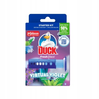 Duck Fresh Discs Żelowy Krążek do Toalety Virtual Violet 36 ml -
