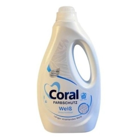 CORAL ŻEL DO PRANIA BIAŁEGO – 1,15 L – CZYSTE PRANIE I JASNOŚĆ TKANIN