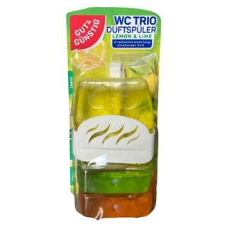 ZAWIESZKA WC TOALETY GUT GUNSTIG CYTRYNA LIMONKA ŻELOWA WYDAJNA 3x55g DE