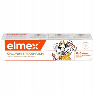 ELMEX Pasta do zębów dla dzieci 0-6 lat, ochrona mlecznych zębów, 50 g