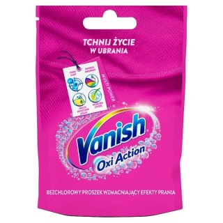 Odplamiacz w proszku do kolorów kolorowych tkanin Vanish Oxi Action 30g
