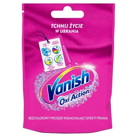 Odplamiacz w proszku do kolorów kolorowych tkanin Vanish Oxi Action 30g