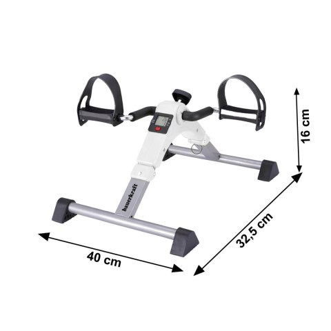Rowerek treningowy rower rehabilitacyjny składany rotor 2w1 wyświetlacz LCD biały