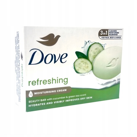 Dove Mydło W Kostce 90g Refreshing Ogórek I Zielona Herbata Kostka Myjąca