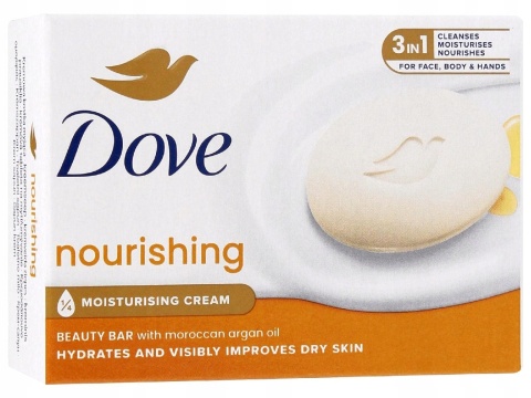 Dove Nourishing Kremowe Mydło W Kostce Olejek Arganowy 90 G