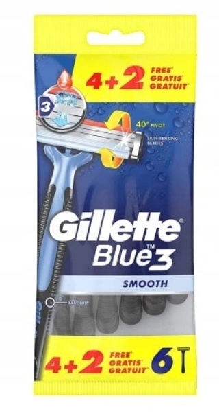 Gillette Blue 3 Smooth Maszynka do Golenia 6szt.