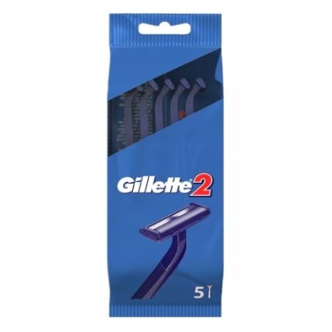 Gillette Blue2 Jednorazowa Maszynka Do Golenia Dla Mężczyzn, 5 Sztuk