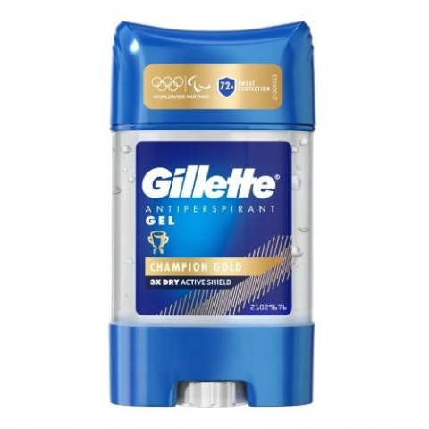 Gillette Champion Gold Antyperspirant W Żelu Sztyft 48h 70ml