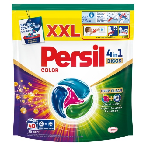 Kapsułki Do Prania Kolorów Persil Discs 4w1 Color 40 Prań