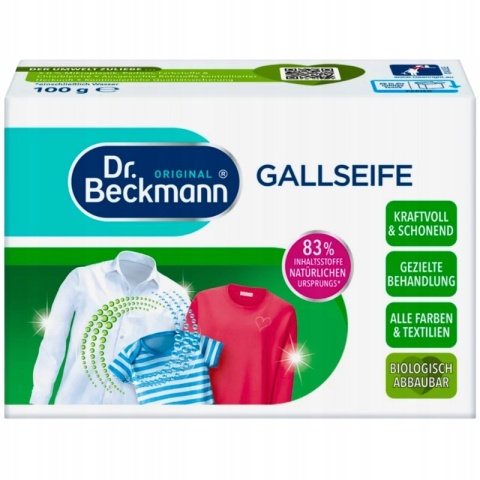 Dr.Beckmann Mydełko odplamiające 100g mydło na plamy Galasowe DE