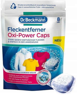 Dr. Beckmann Fleckentferner OXI-POWER CAPS Odplamiacz w kapsułkach 8 sztuk