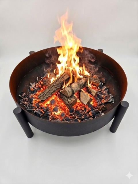 PALENISKO OGRODOWE PREMIUM Ø 80cm – GRUBE, SOLIDNE + STOPKI REGULACYJNE