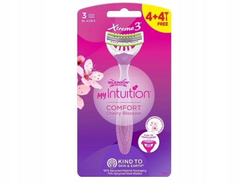 Wilkinson Sword Comfort cherry blossom Xtreme 3 Maszynki do golenia 8szt