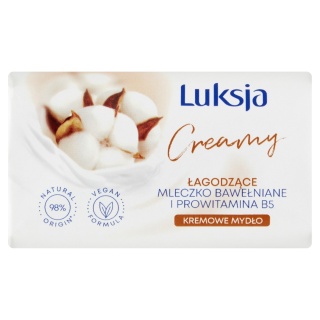Mydło w kostce Luksja Creamy Soft Bawełna Cotton Prowitamina B5 100 g