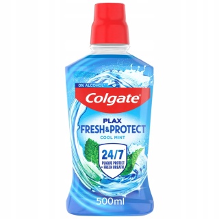 Colgate Plax Fresh & Protect Cool Mint Płyn Płukanka Do Płukania Jamy Ustnej 500ml