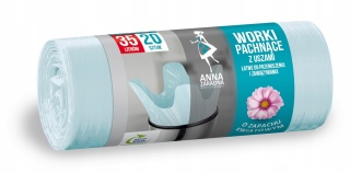 Worki Na Śmieci Łazienkowe Anna Zaradna 35l 20 Sztuk Kwiatowe