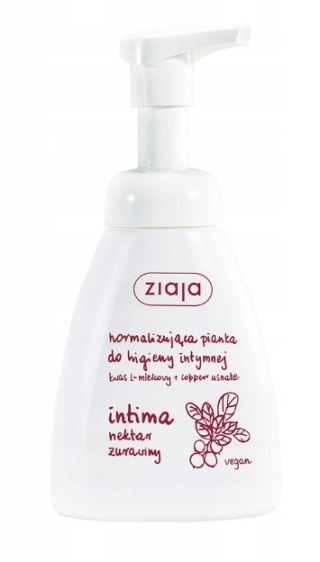Ziaja Intima Normalizująca Pianka Do Higieny Intymnej Nektar Żurawiny 250ml